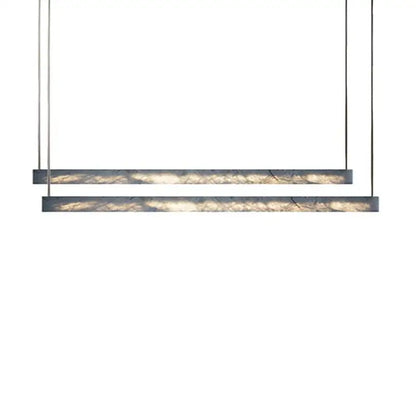 Minimalist black and amber marble design pendant light for office