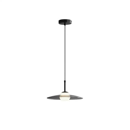 Minimalist black and copper glass pendant lamp bedroom light