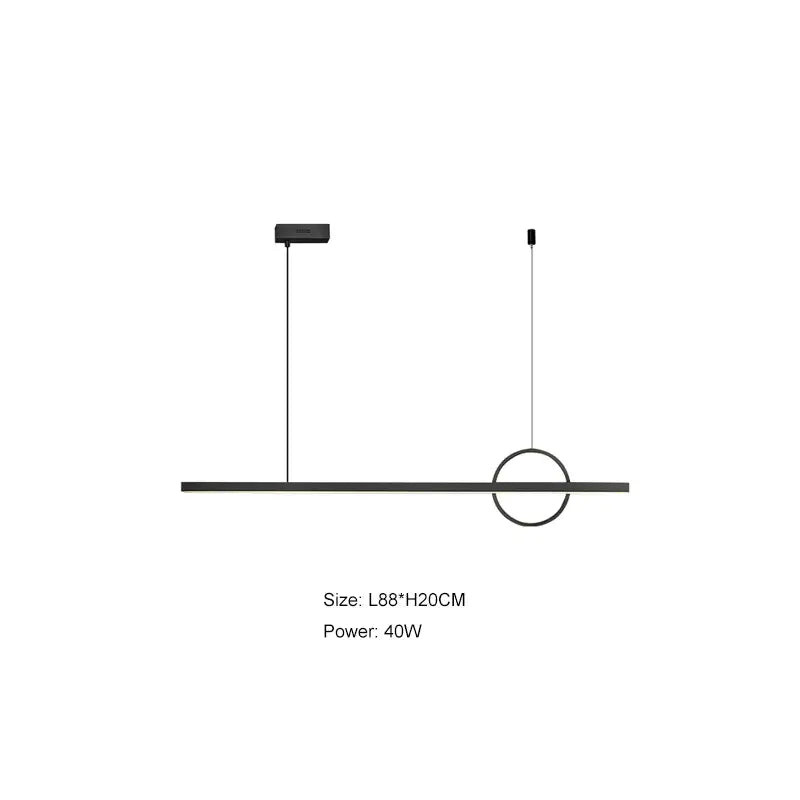 Minimalist black and geometric copper chandelier dining room light