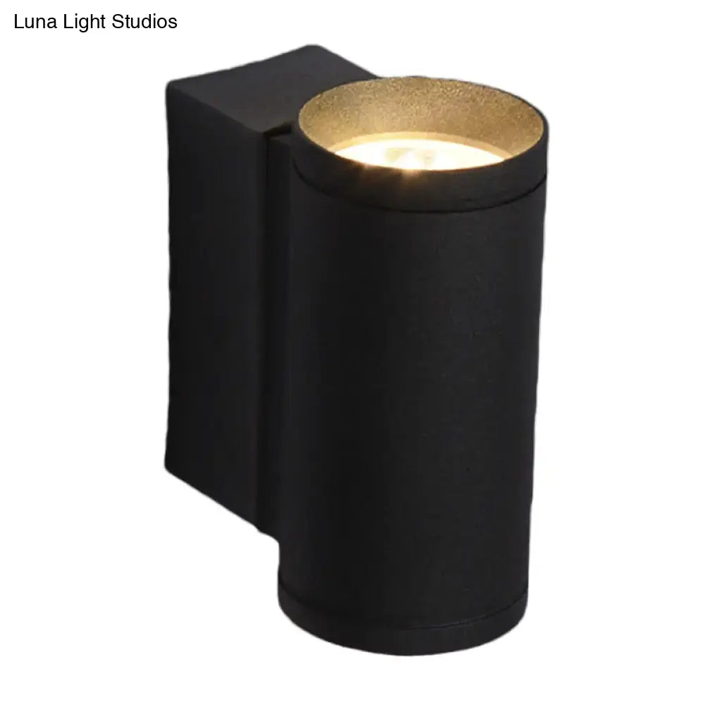Minimalist black and gold metal wall mounted lamp bedroom sconce