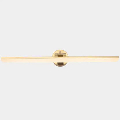 Minimalist black & brass swing arm wall mounted vanity light bathroom