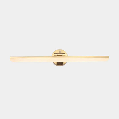Minimalist black & brass swing arm wall mounted vanity light bathroom