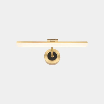 Minimalist black & brass swing arm wall mounted vanity light bathroom