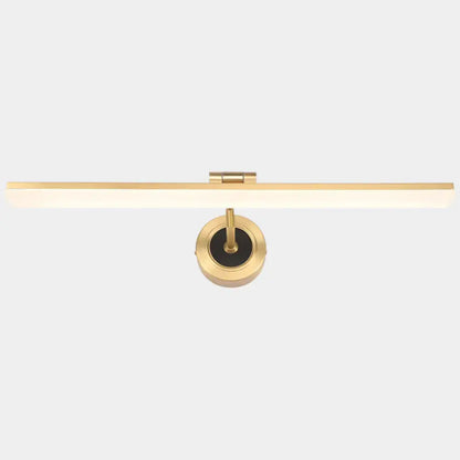 Minimalist black & brass swing arm wall mounted vanity light bathroom