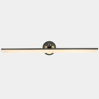 Minimalist black & brass swing arm wall mounted vanity light bathroom