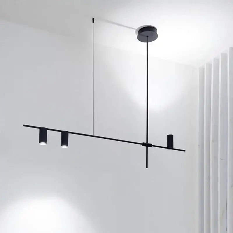Minimalist black chandelier pendant lights for dining room