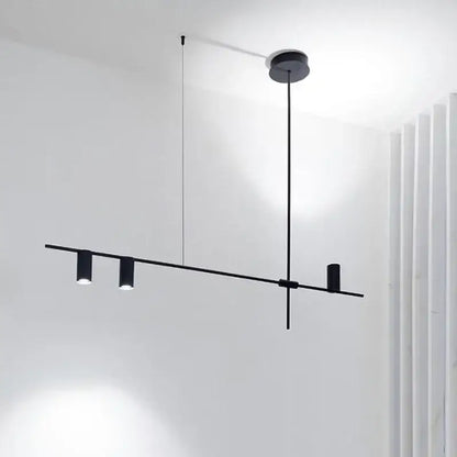 Minimalist black chandelier pendant lights for dining room