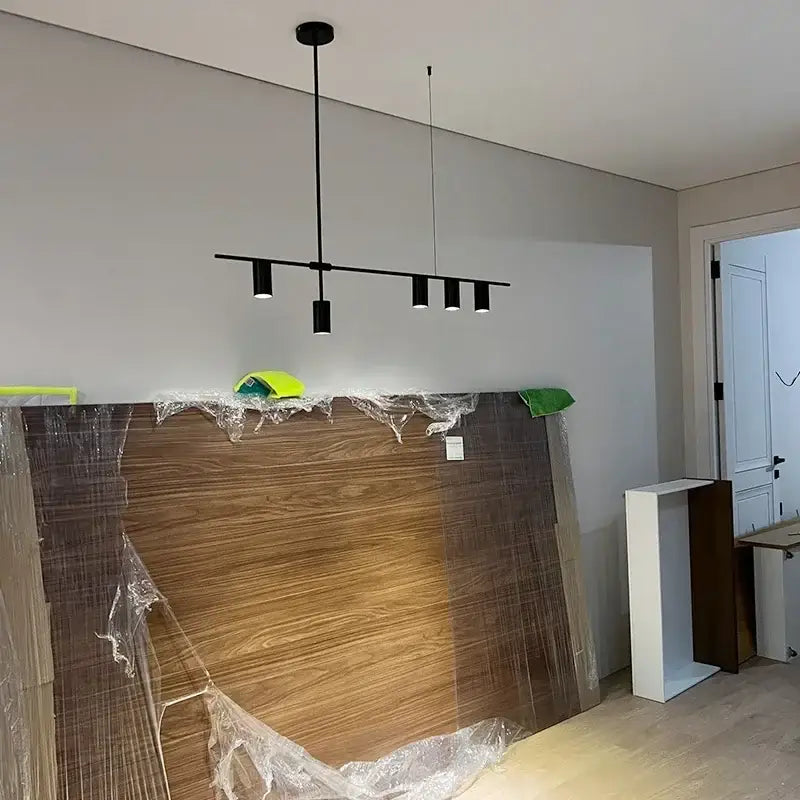 Minimalist black chandelier pendant lights for dining room