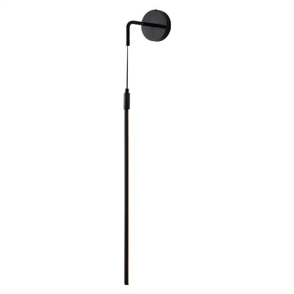 Minimalist black copper wall lamp bedroom sleek circular light