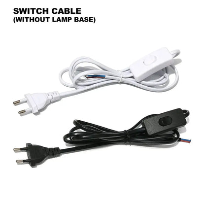 Minimalist black decorative lamp cord with dimmer switch bedroom light