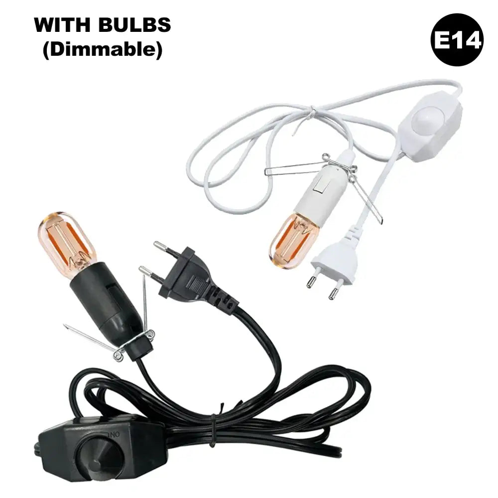Minimalist black decorative lamp cord with dimmer switch bedroom light