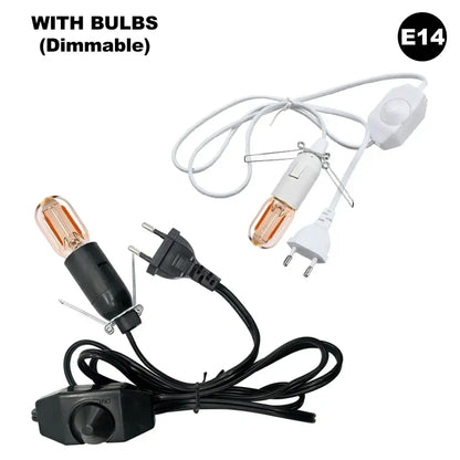 Minimalist black decorative lamp cord with dimmer switch bedroom light
