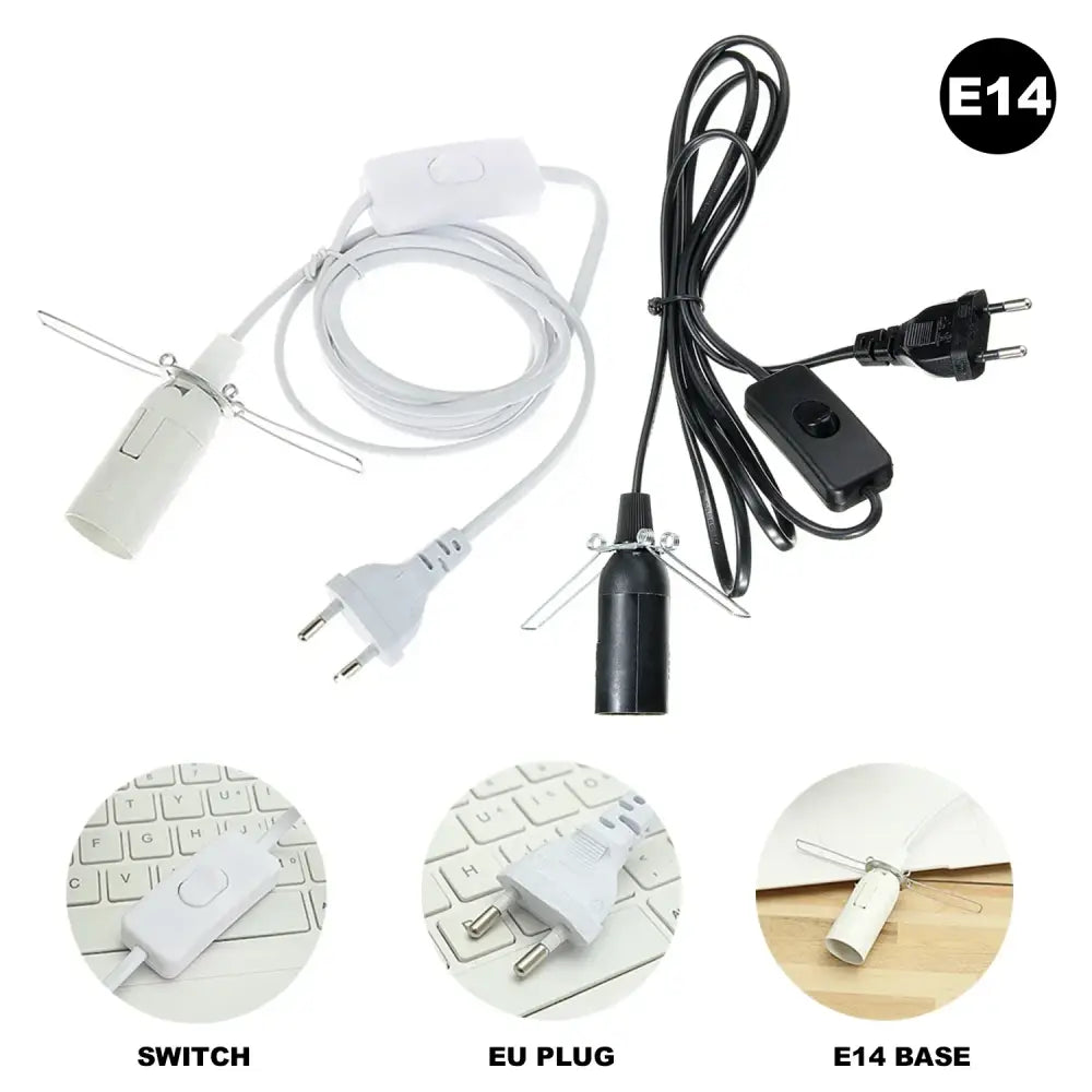 Minimalist black decorative lamp cord with dimmer switch bedroom light
