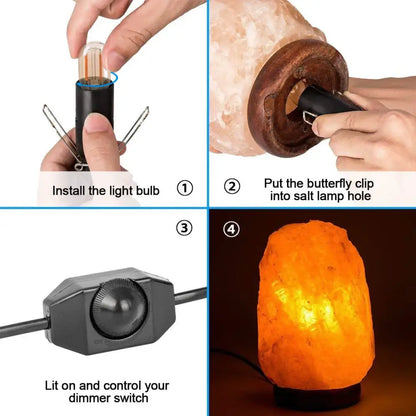 Minimalist black decorative lamp cord with dimmer switch bedroom light