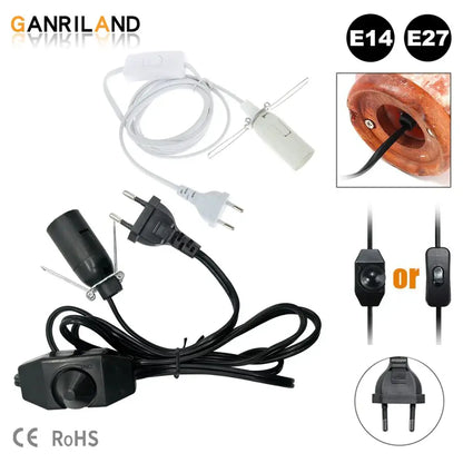 Minimalist black decorative lamp cord with dimmer switch bedroom light