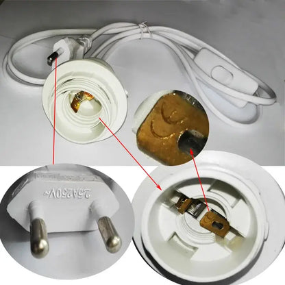 Minimalist black decorative lamp cord with dimmer switch bedroom light