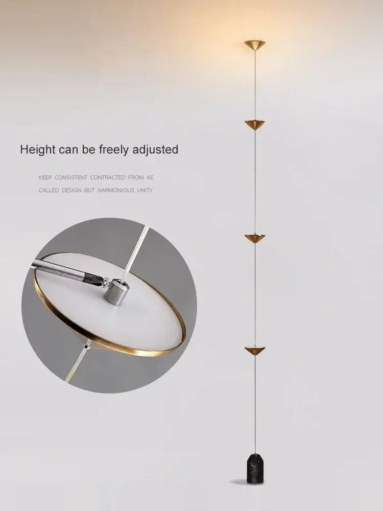 Minimalist black cone design floor lamp living room light