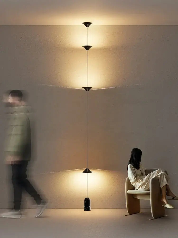 Minimalist black cone design floor lamp living room light