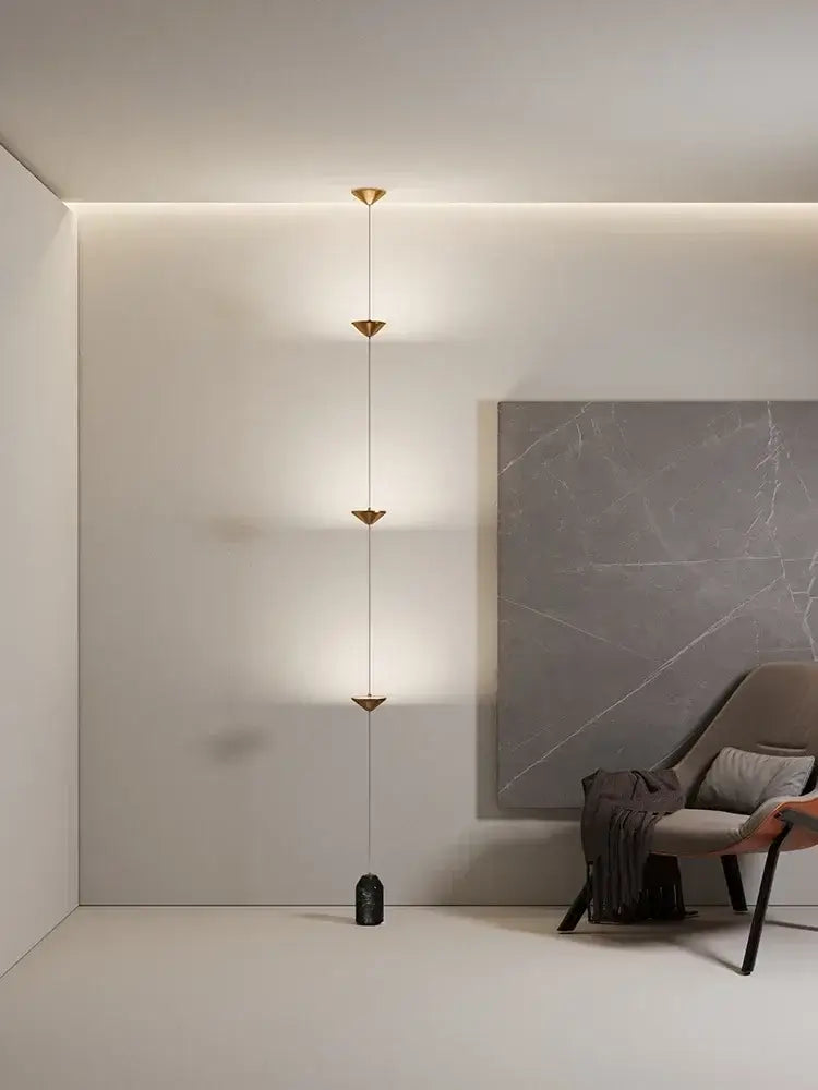 Minimalist black cone design floor lamp living room light