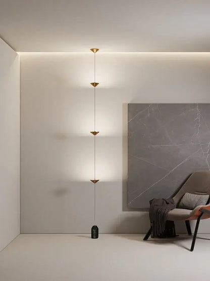 Minimalist black cone design floor lamp living room light