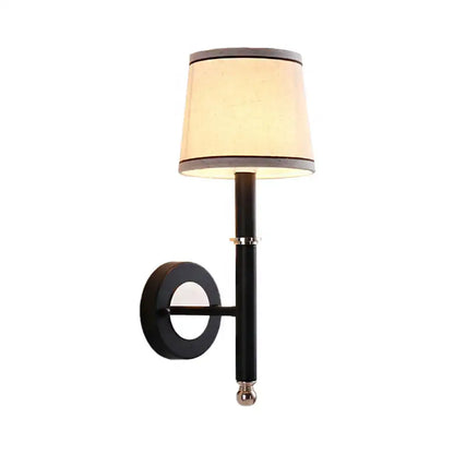Minimalist black & flaxen sconce light for bedroom 110v-120v 220v-240v