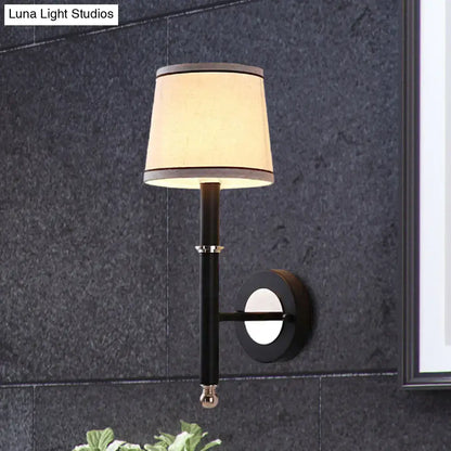 Minimalist black & flaxen sconce light for bedroom 110v-120v 220v-240v