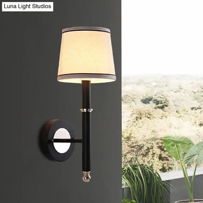 Minimalist black & flaxen sconce light for bedroom 110v-120v 220v-240v