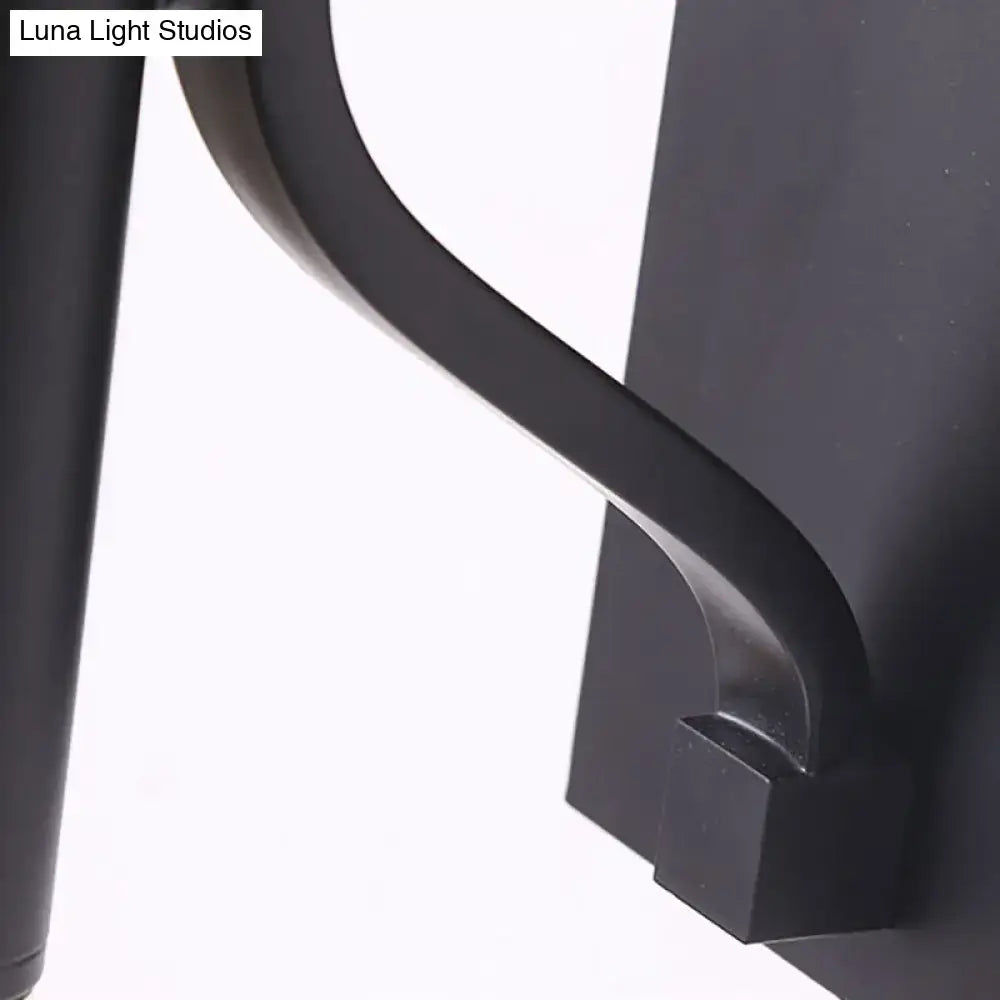 Minimalist black & flaxen sconce light for bedroom 110v-120v 220v-240v
