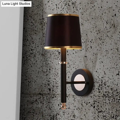 Minimalist black & flaxen sconce light for bedroom 110v-120v 220v-240v