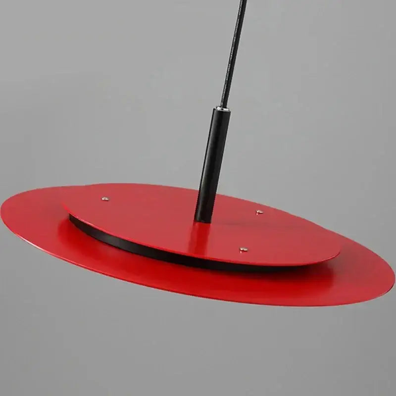 Minimalist black flying saucer led chandelier kitchen pendant light