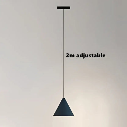 Minimalist black geometric led pendant light living room fixture