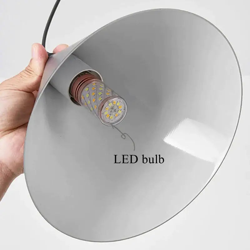 Minimalist black geometric led pendant light living room fixture