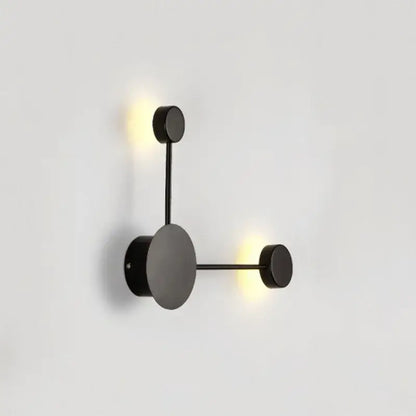 Minimalist black geometry led wall light for living room bedroom