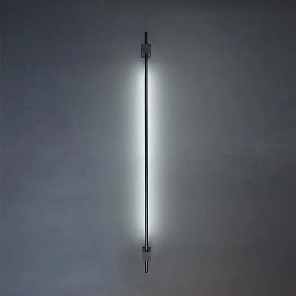 Minimalist black & gold feather wing wall lamp for living room