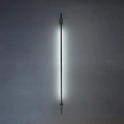 Minimalist black & gold feather wing wall lamp for living room