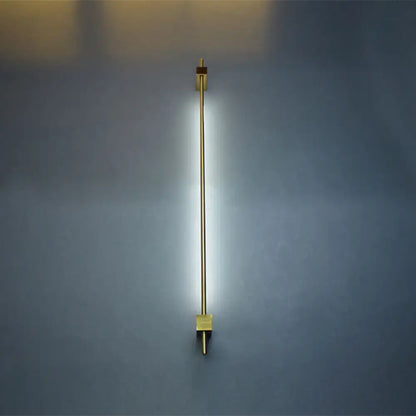 Minimalist black & gold feather wing wall lamp for living room