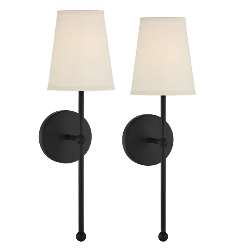 Minimalist black & gold led wall lamp for bedroom