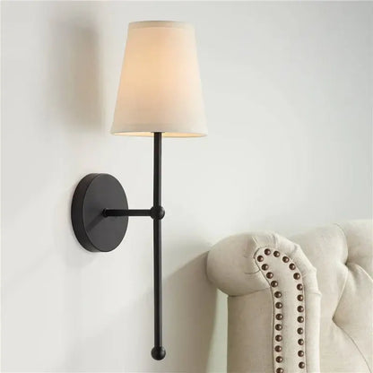 Minimalist black & gold led wall lamp for bedroom