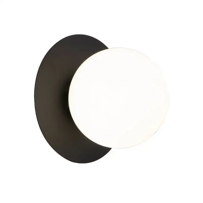 Minimalist black & gold led wall lamp for living room globe sconce