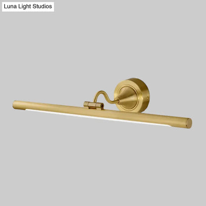 Minimalist black & gold led wall sconce bedroom 110v-120v light
