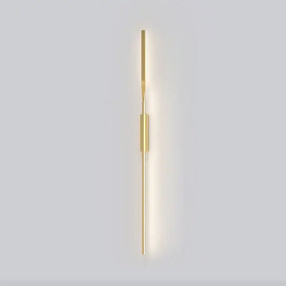 Minimalist black & gold led wall sconce for living room bedroom
