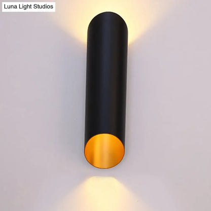 Minimalist black & gold wall light for corridor and bedroom