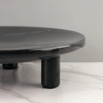 Minimalist black imitation marble fruit tray dining room decor
