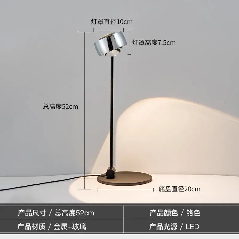 Minimalist black induction dimming floor lamp for living room