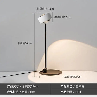 Minimalist black induction dimming floor lamp for living room