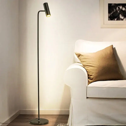 Minimalist black led dimmable floor lamp for living room
