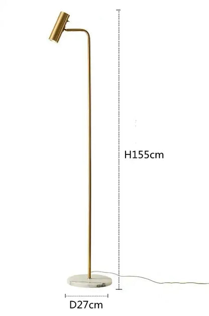 Minimalist black led dimmable floor lamp for living room