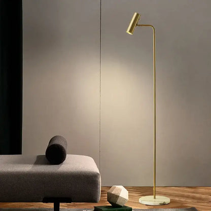 Minimalist black led dimmable floor lamp for living room
