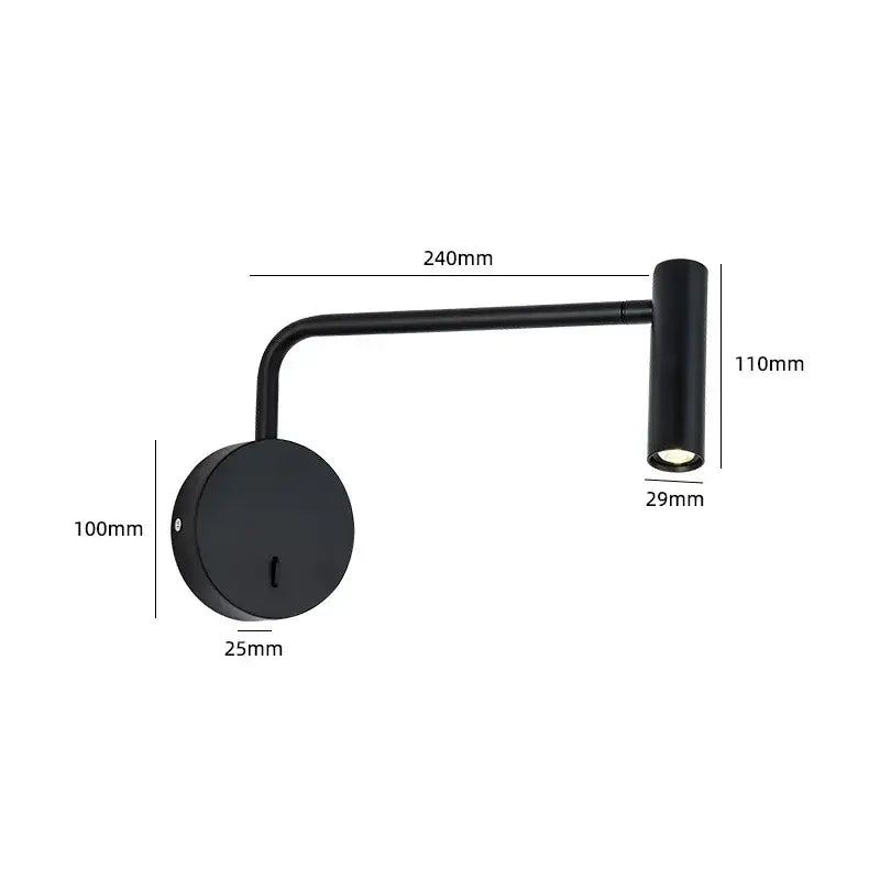 Minimalist black led dimmable floor lamp for living room