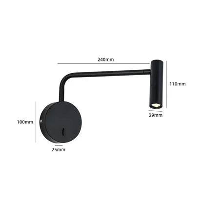 Minimalist black led dimmable floor lamp for living room